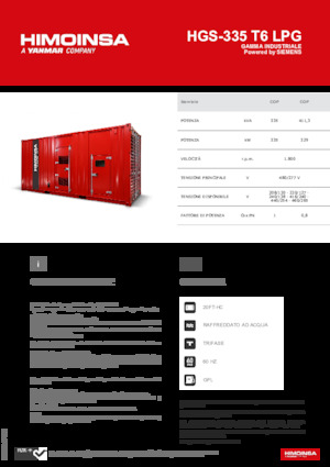 Stromerzeuger, Benzin HIMOINSA HGS-335 T6 LPG