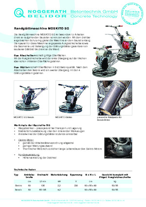 Rotationsglätter, handgeführt Belidor-Noggerath Moskito SG