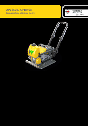 Rüttelplatten in einer Richtung Wacker Neuson AP1850e