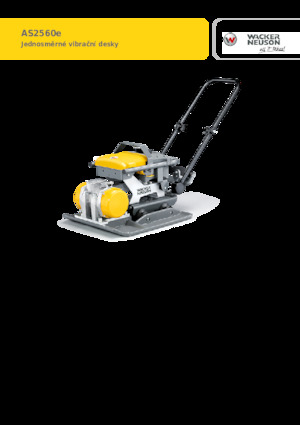 Rüttelplatten in einer Richtung Wacker Neuson AP2560e