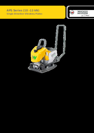 Rüttelplatten in einer Richtung Wacker Neuson APS1135e