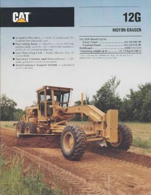 Grader Caterpillar 12G
