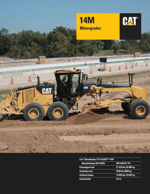 Grader Caterpillar 14M