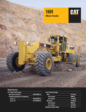 Grader Caterpillar 16H