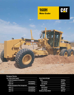 Grader Caterpillar 160H