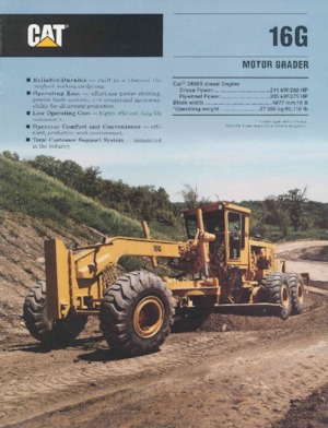 Grader Caterpillar 16G