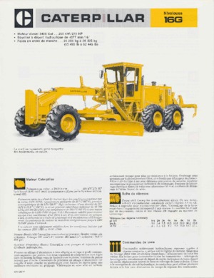 Grader Caterpillar 16G