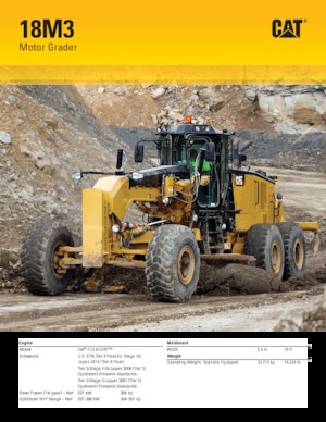 Grader Caterpillar 18M3