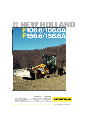 Grader New Holland F 106.6
