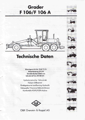 Grader O&K F 106