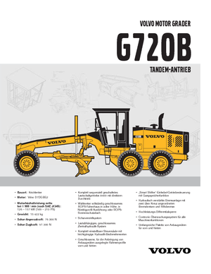 Grader Volvo G720B