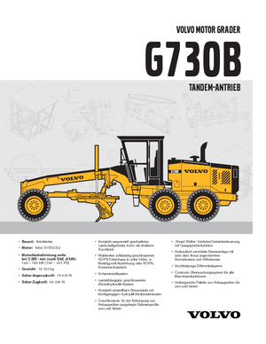 Grader Volvo G730B