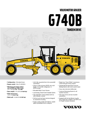 Grader Volvo G740B