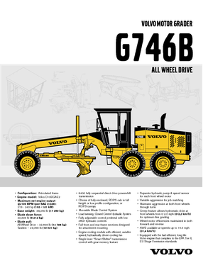 Grader Volvo G746B