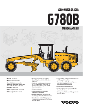 Grader Volvo G780B