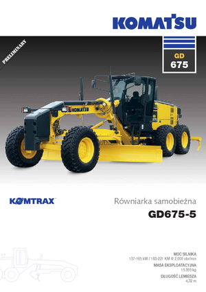 Grader Komatsu GD675-5