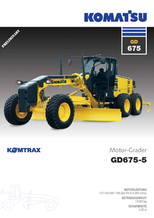 Grader Komatsu GD675-5