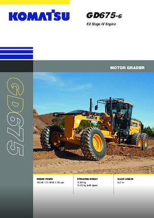 Grader Komatsu GD675-6 