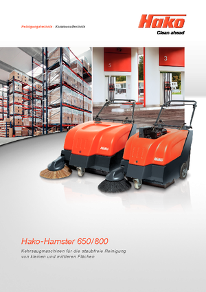 Handgeführte Kehrmaschinen Hako Hamster 800 V