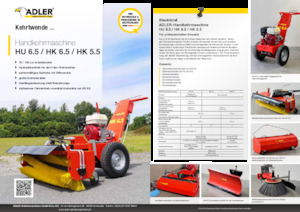 Handgeführte Kehrmaschinen Adler HK 5.5