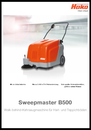 Handgeführte Kehrmaschinen Hako Sweepmaster B 800