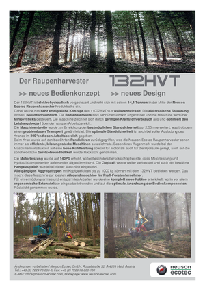 Forst-Vollernter Neuson-Ecotec 132 HVT