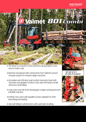Forst-Vollernter Valmet 801 Combi