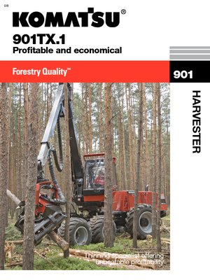Forst-Vollernter Komatsu 901 TX
