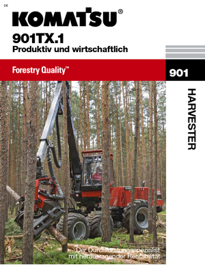 Forst-Vollernter Komatsu 901 TX