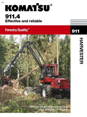 Forst-Vollernter Komatsu 911.4