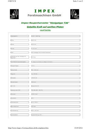 Forst-Vollernter Impex Königstiger T 30 Gigant