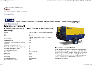 Mobile Kompressoren - Diesel, Elektro, Benzin CompAir C 85-14