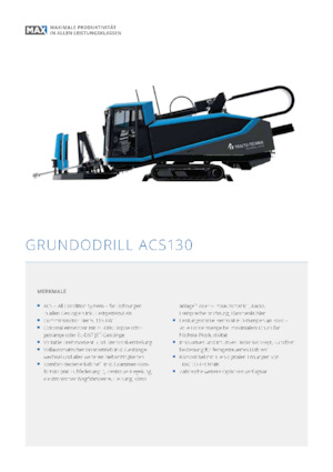 Horizontal-Bohrsysteme TRACTO-Technik Grundodrill ACS 130
