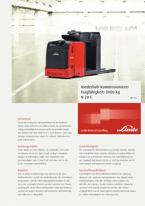 Kommissionierstapler Linde N20C