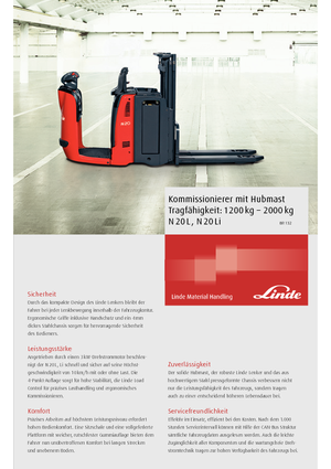 Kommissionierstapler Linde N20L-i
