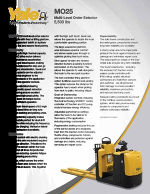 Kommissionierstapler Yale MO25