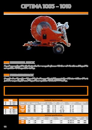 Schlauchaufroller IRRIFRANCE Optima 1010 90/270