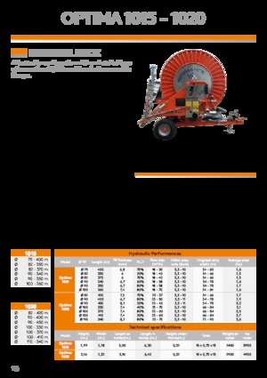 Schlauchaufroller IRRIFRANCE Optima 1020 110/340