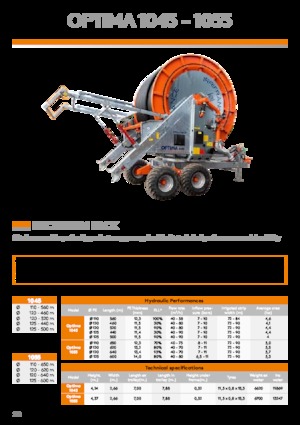 Schlauchaufroller IRRIFRANCE Optima 1055 Boggie 125/600