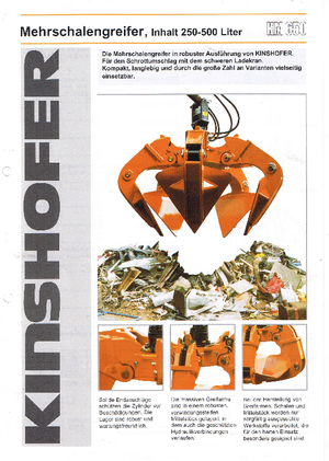 Hydr. Mehrschalengreifer Kinshofer KM 652-5-500