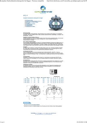 Hydr. Mehrschalengreifer Idrobenne PFO 6/600 P