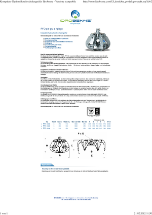 Hydr. Mehrschalengreifer Idrobenne PFO 6/280