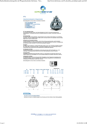 Hydr. Mehrschalengreifer Idrobenne PFV 6/250