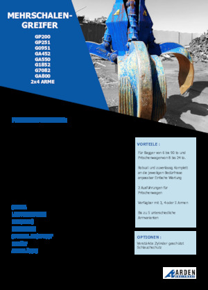 Hydr. Mehrschalengreifer Arden GA550