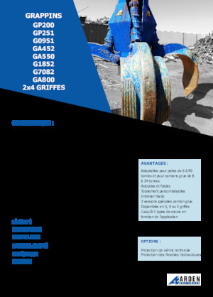 Hydr. Mehrschalengreifer Arden GA550