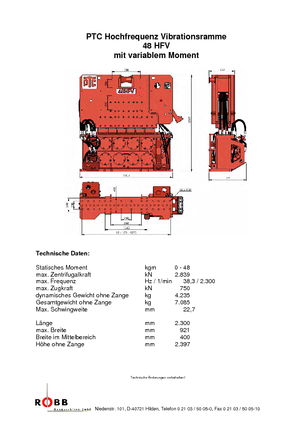 Vibrationshämmer PTC 48 HFV