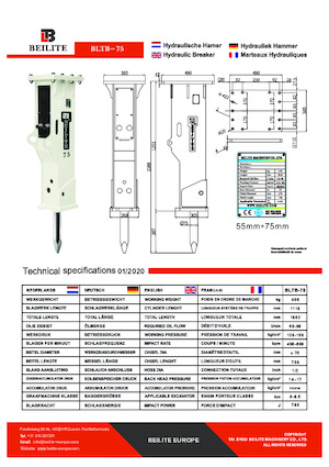 Hydraulik-Meißelhämmer Beilite BLTB-75