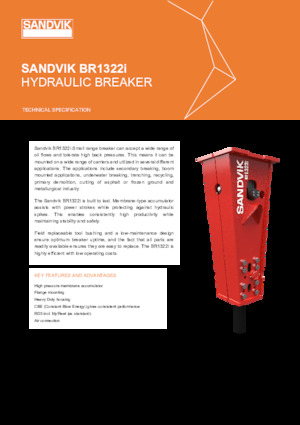 Hydraulik-Meißelhämmer Sandvik BR1322i