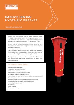 Hydraulik-Meißelhämmer Sandvik BR2155i