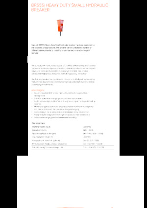 Hydraulik-Meißelhämmer Sandvik BR555i